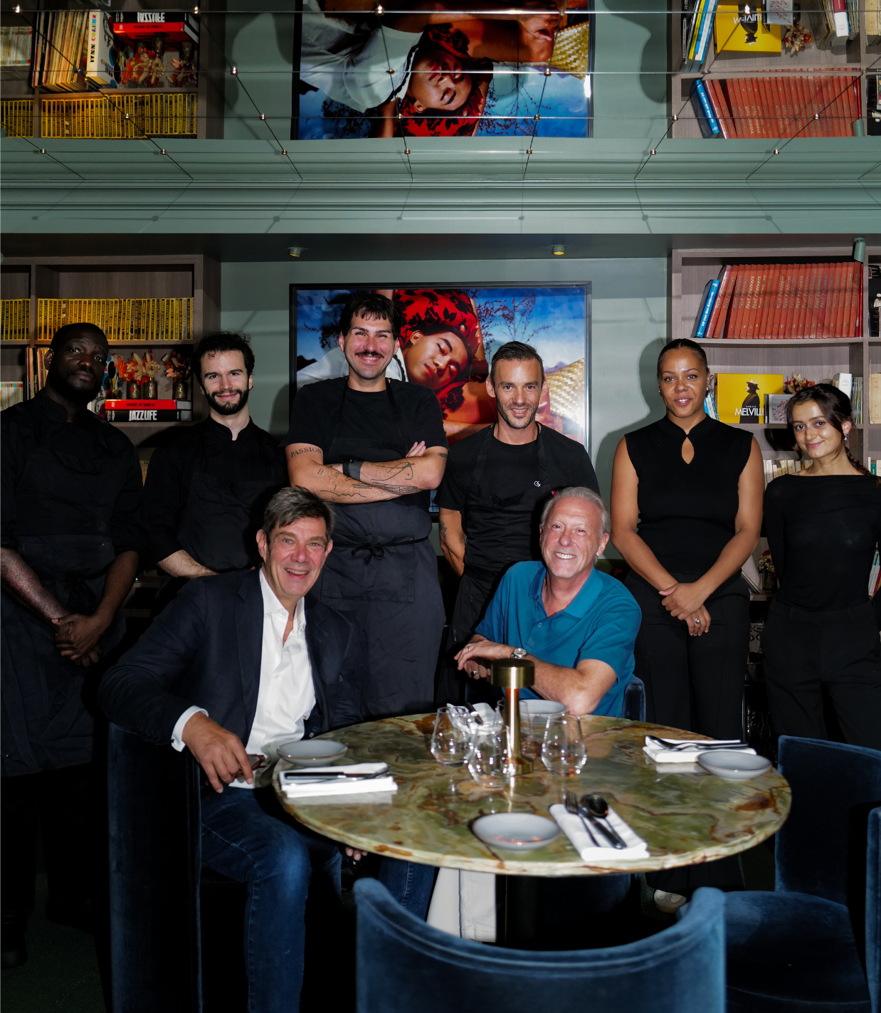 L'équipe de cuisine et de salle du Melville